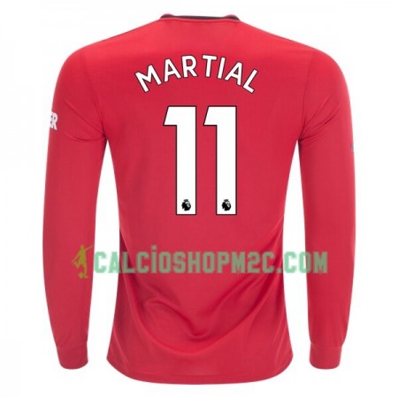 Manchester United Anthony Martial 11 Maglia Prima 2019/2020 Manica Lunga